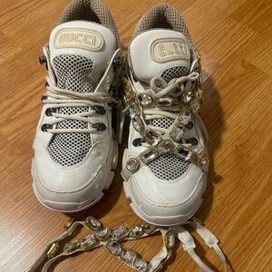 COPY - White sneakers with removable crystals